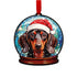 Dachshund Snow Globe Decoration
